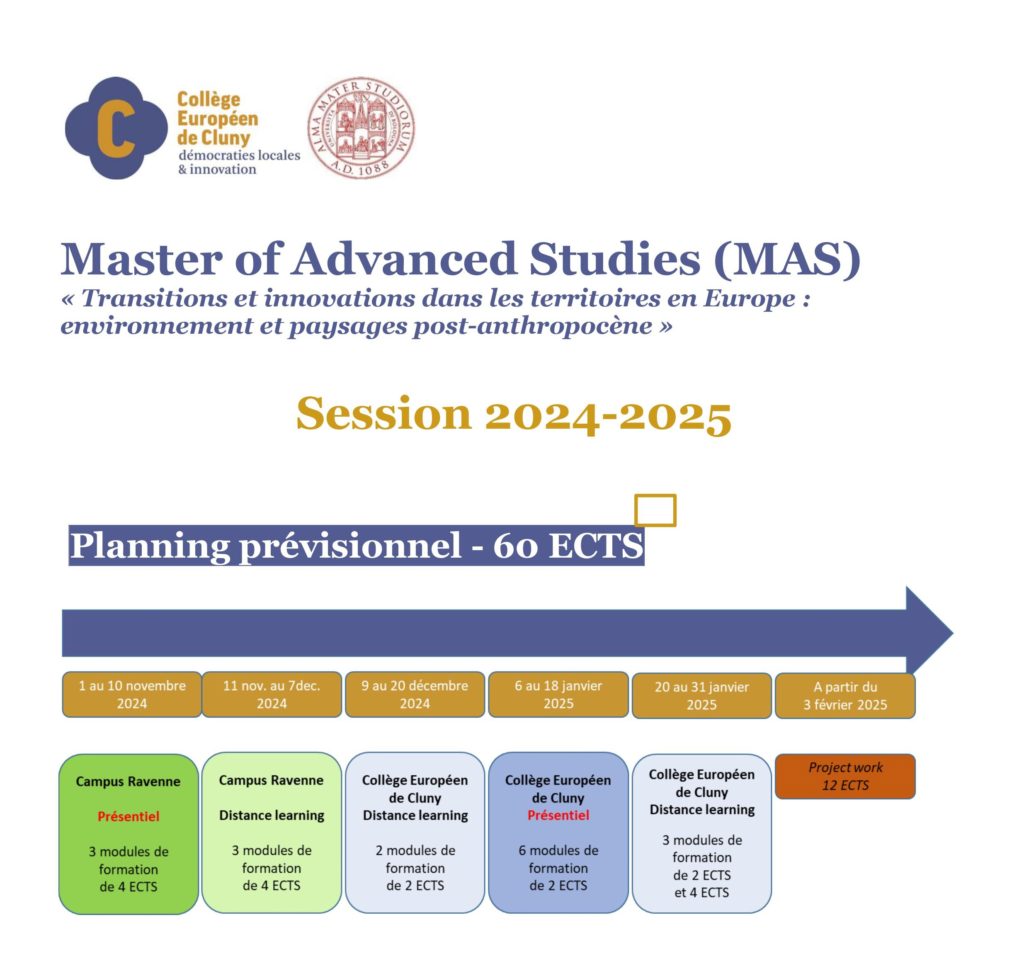 Planning MAS Transitions et innovations dans les territoires en Europe _ 2024-2025 
